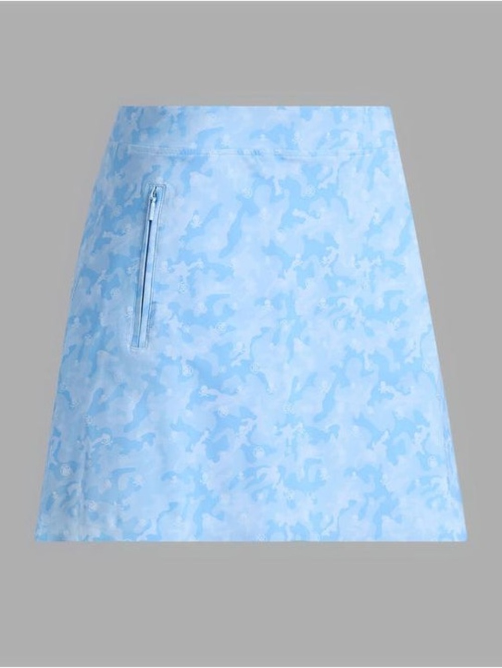 G/Fore Light Blue Camouflage A-Line Skort